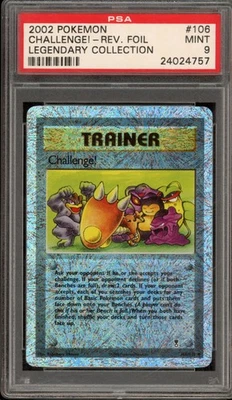 Pokemon Challenge! Legendary Coll. Reverse Holo #106 PSA 9 Mint - Image 1 of 2