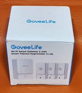 Govee Wi Fi Smart Gateway 2 With 3 Smart Thermometer Hygrometer 3 Lite Sensors - Picture 1 of 5