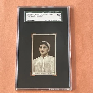 1912 T207 ZACH WHEAT SGC 5 EXCELLENT Brooklyn Recruit Little Cigars "NICE"" - Picture 1 of 10