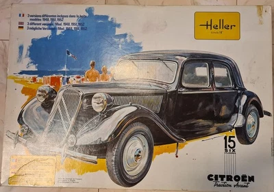CITROEN TRACTION AVANT SCALA 1/8 KIT DI MONTAGGIO HELLER - Immagine 1 di 3