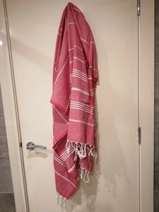 Turkish Pestemal Haman Towel - Red - Picture 1 of 1