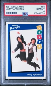 1991 Impel Laffs Larry Appleton Perfect Strangers #56 RC PSA 10 Gem Mint *pop 1 - Picture 1 of 5