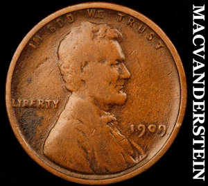 1909 VDB Lincoln Wheat Cent - Scarce  Semi-key  Better Date  No Reserve  #F6291 - Picture 1 of 2
