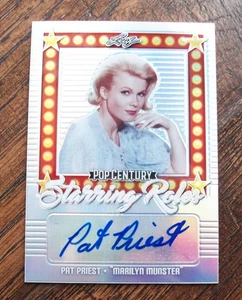 Pat Priester Marilyn Munster signierte Sammelkarte Blatt STERNENROLLEN SILBER 18/27 - Bild 1 von 6