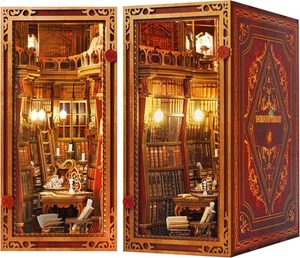 DIY Bücherecke Kit, Die Schöne und das Biest, Puppenhaus verzauberte Bibliothek - Bild 1 von 5