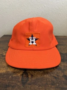 Vintage Houston Astros Baseball Felt Patch Logo Hat Cap Youth 1980’s MLB - Picture 1 of 8