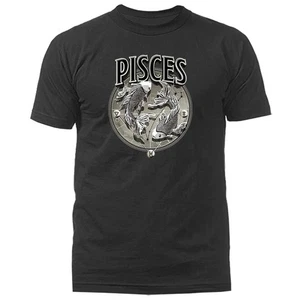 Pisces Zodiac Sign Horoscope Astrological Graphic T-shirt - Picture 1 of 17