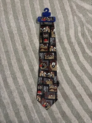 Corbata de Colección Años 90 Looney Tunes Taz Colección de Estampillas USPS Bugs Bunny Oficina de Correos Foto 1 de 3