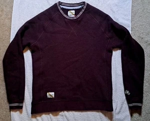 Tracksmith NDO No Days Off Fuzzy Merino Wool Crew Pullover Sweatshirt Herren Small - Bild 1 von 11