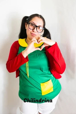 Chilindrina ручной работы взрослых El chavo del ocho вечеринки костюм - Изображение 1 из 4