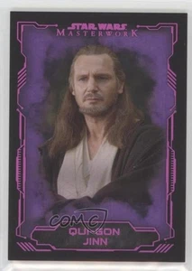 2016 Topps Star Wars Masterwork Lightsaber Purple 11/25 Qui-Gon Jinn #33 1j8 - Picture 1 of 3