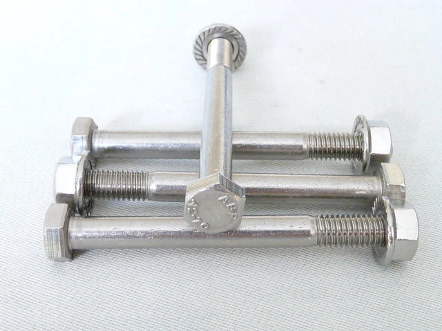 Honda CB400/4 Supersport - Front Hub Disc Mounting Bolts & Nuts x 4 - S/Steel - Image 1 of 1