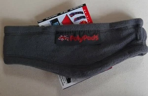 PolyPads Warm Riders Fleece Headband / Ear Warmers Grey Medium - Clearance BNWT - Picture 1 of 2