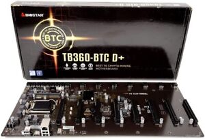 Biostar TB360-BTC D+ LGA1151 SODIMM DDR4 8 GPU Support carte mère GPU Mining