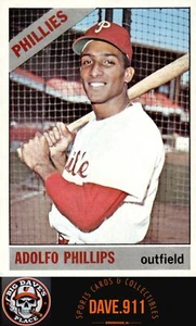 Adolfo Phillips 1966 Topps #32 RC Philadelphia Phillies - Picture 1 of 2