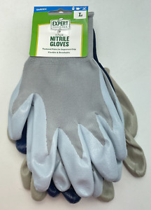 Nitrile Gloves Large Size Textured Palm Weeding Breathable Pack of 3 Colors