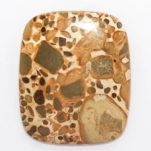 164.20 Cts Natural Leopardite Skin Jasper Cabochon Loose Gemstones (61mm x 51mm) - Picture 1 of 6