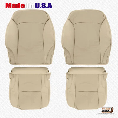 Fits 2009 -2013 Lexus IS250 IS350 Front Bottoms-Tops Perforated Leather Cove Tan - Image 1 of 3
