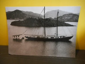 Newfoundland & Labrador Postcard,South Coast,Schooner,Ship,Towing House - Picture 1 of 3