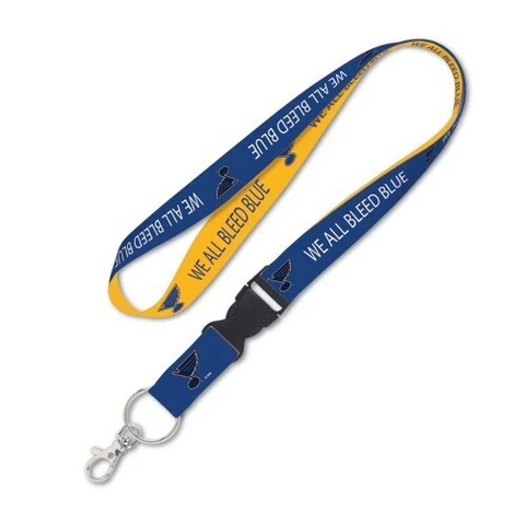 St Louis Blues Lanyard Clip Neck Tag NHL Keychain for ID Keys Ticket Holder Cover