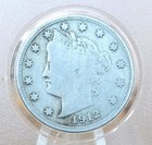 New Listing1912-S Liberty Head Nickel, The Key Date- Vg+ (Very Good) Grade - San Francisco