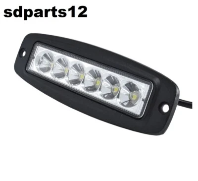 Faro Lavoro Luce Diurna 6 Led 12/24v 1080 lmn 18W Fuoristrada Tetto Paraurti  - Immagine 1 di 4