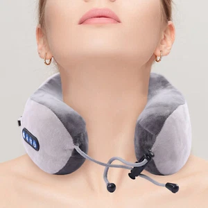 7W Electric U-shape Neck Vibrating Massage Pillow Infrared Massage Pillow  - Picture 1 of 12