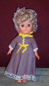 Vintage Older 8" Vinyl Doll O/C Eyes  Made In Hong Kong  GUC - Picture 1 of 2