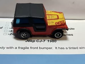Aurora AFX #1987 Jeep CJ7 Flamethrower Body Runs Red - Picture 1 of 7