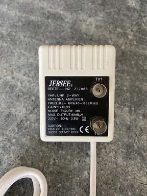 JEBSEE EU-457A  Antennenverstärker  VHF UHF  2-Way  85 dB  Antennen Verstärker - Bild 1 von 2