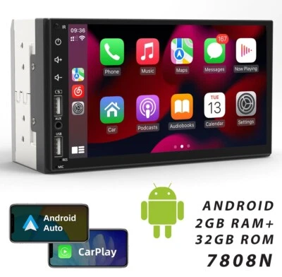 STEREO ANDROID 7 POLLICI AUTORADIO 2 DIN BT GPS WIFI TABLET NAV 11 2GB 32ROM - Immagine 1 di 4