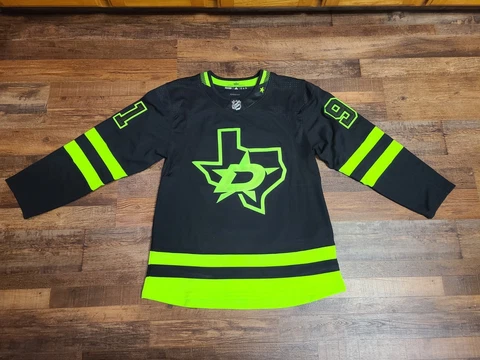 Adidas Mens Dallas Stars Seguin Alternate Blackout Authentic Pro Jersey 50 Cover