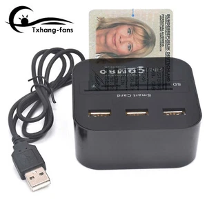 USB Hub usb2.0 480Mbps Card Reader 3 Port Combo USB For MS M2 SD MMC TF UK - Picture 1 of 14