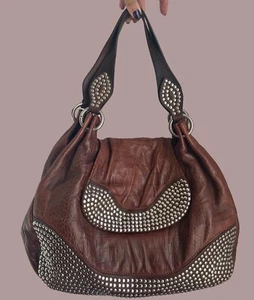 moshino limited edition brown leather handag - Picture 1 of 2
