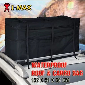Waterproof Roof Rack Bag Carrier Cargo Car 4WD 4x4 Storage Luggage Top Travel - Picture 1 of 11