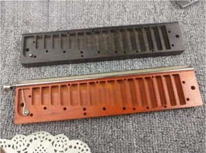 Handmade African Blackwood Wood Comb for Suzuki Sirius S-56 Chromatic Harmonica - Picture 1 of 13