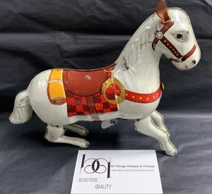 Hojalata vintage Haji Japón cuerda rodeo reina caballo años 50’s FUNCIONA. - Imagen 1 de 9