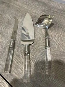 Cuchillo de queso de colección Prill Shieffeld pastel servidor y Robinson Gravy Ladle - Imagen 1 de 2