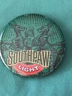 Southpaw Light Beer advertising button Pinback light up kangaroos Untested