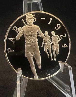 Moneda de Bronce Historia de los Juegos Olímpicos París 1924 Casa de la Moneda Franklin de Estados Unidos Foto 1 de 4