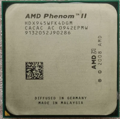 AMD Phenom II X4 945 Quad Core Processor 3.0 GHz, Socket AM2+/AM3, 95W CPU - Image 1 of 3