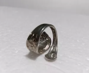 Vintage Wm. ANILLO BYPASS ENVOLTURA CUCHARA FLOR CHAPADO EN PLATA A. ROGERS ONEIDA LTD - Imagen 1 de 12