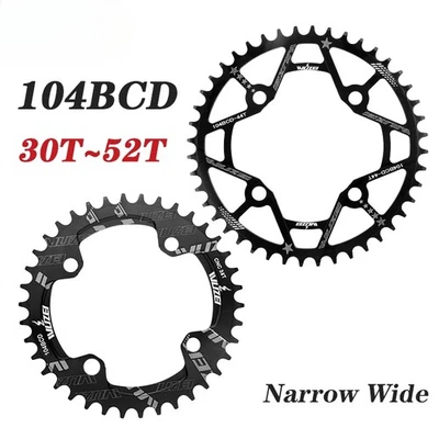 Mountain Bike Chainring 104 BCD Narrow Wide Chainwheel 34T 36T Round Sprockets - Image 1 of 4