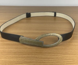 Chicos Echtleder Gürtel Damen M/L schwarz verstellbar Antik Stil Schnalle - Bild 1 von 15