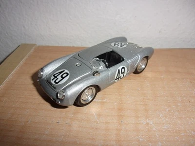 Coche de carreras Brumm 1955 Porsche 550 Spyder #49 Le Mans plateado 1:43 Foto 1 de 4