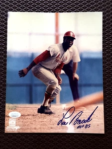 Lou Brock Signed Autograph 8X10 Photo W/ HOF '85 Inscription JSA - Picture 1 of 3