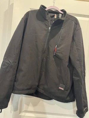 Abrigo Craftsman XL negro con cremallera manga larga para hombre Foto 1 de 4