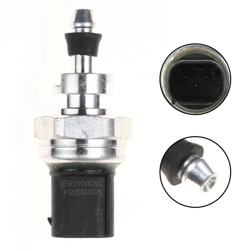 3 Pins Air Pressure Sensor Silver Tone Metal Plastic Black H8200443536 - Image 1 of 4