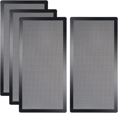 4件装] 280x140毫米PC机箱防尘网过滤器,磁性框架电脑风扇防尘罩 — 第 1/4 张图片