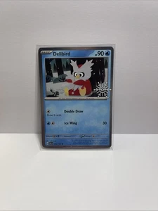 Delibird Holiday Stamped 046/193 Sleeved Near Mint Pokemon TCG - Picture 1 of 2